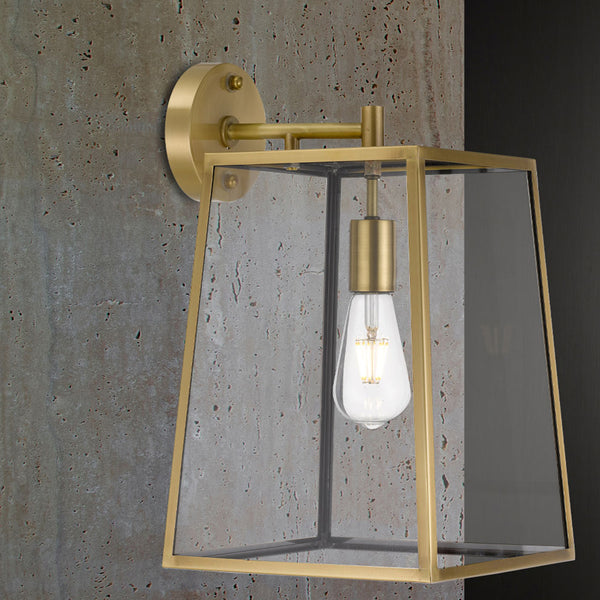 Telbix Cantena 25 Solid Brass Wall Light Antique Brass
