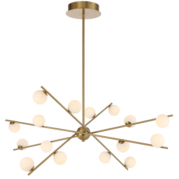 Telbix Captiva 16 Light Pendant Antique Gold