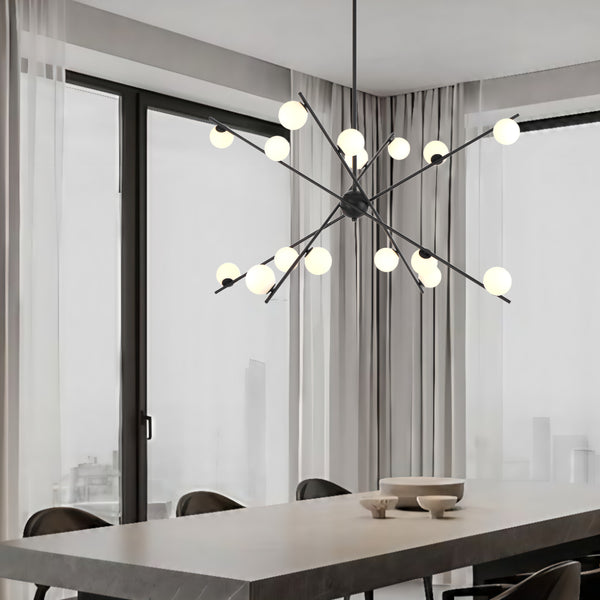 Telbix Captiva 16 Light Pendant Black