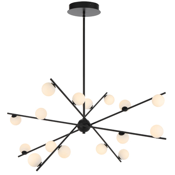 Telbix Captiva 16 Light Pendant Black