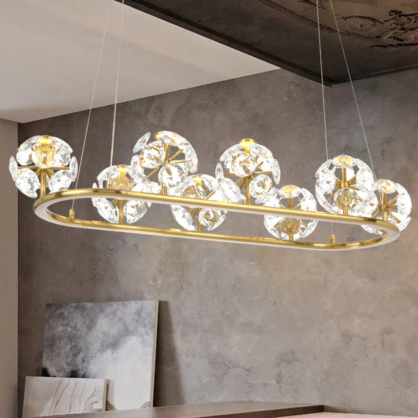 Telbix Catania 8 Light Pendant Antique Gold