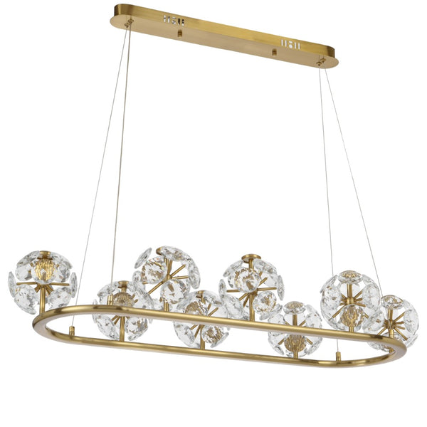 Telbix Catania 8 Light Pendant Antique Gold