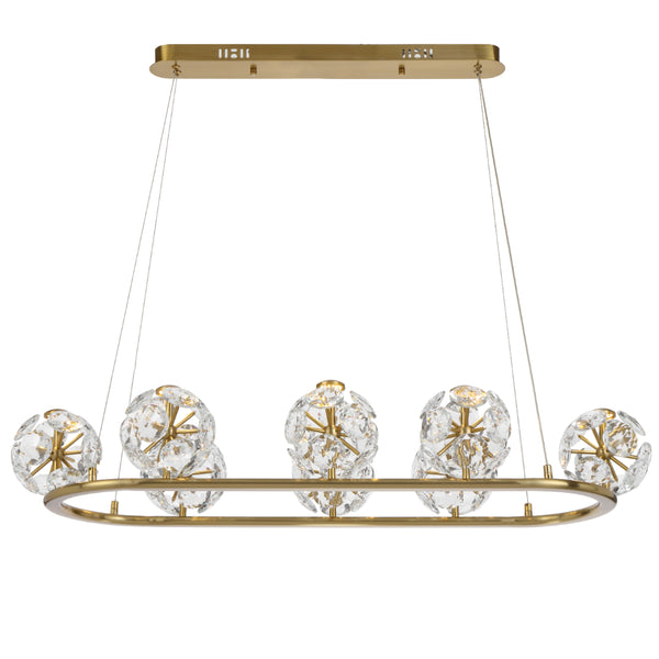Telbix Catania 8 Light Pendant Antique Gold