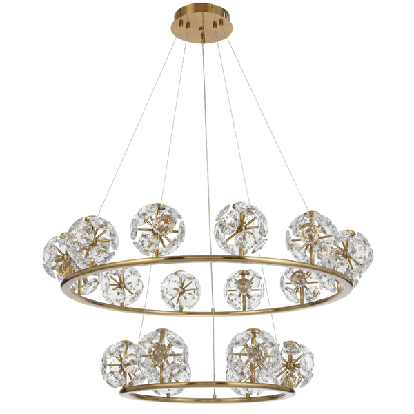 Telbix Catania 18 Light Pendant Antique Gold