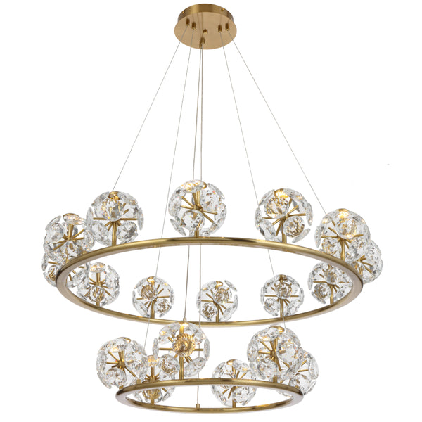 Telbix Catania 18 Light Pendant Antique Gold