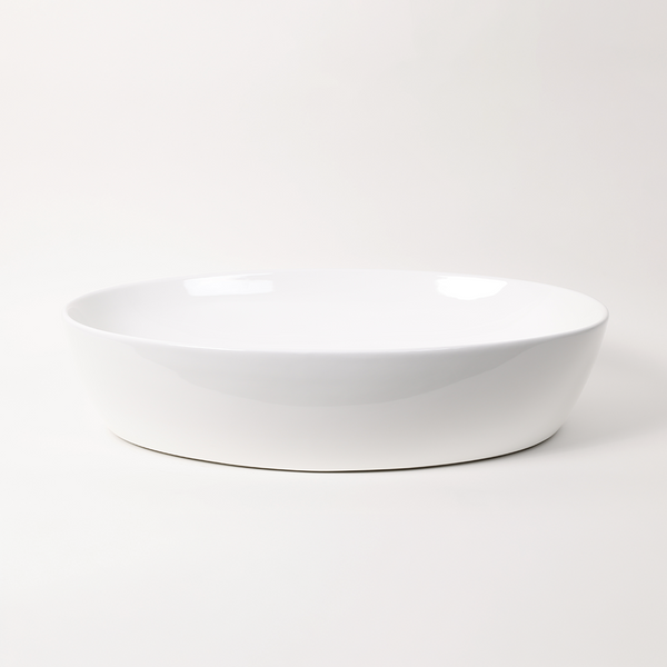 Alma Caleo Gloss White 610mm Ceramic Basin