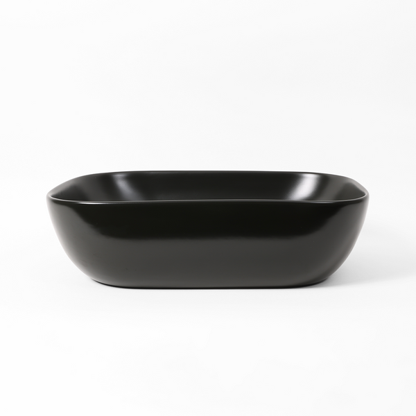 Alma Orina Matte Black 455mm Ceramic Basin