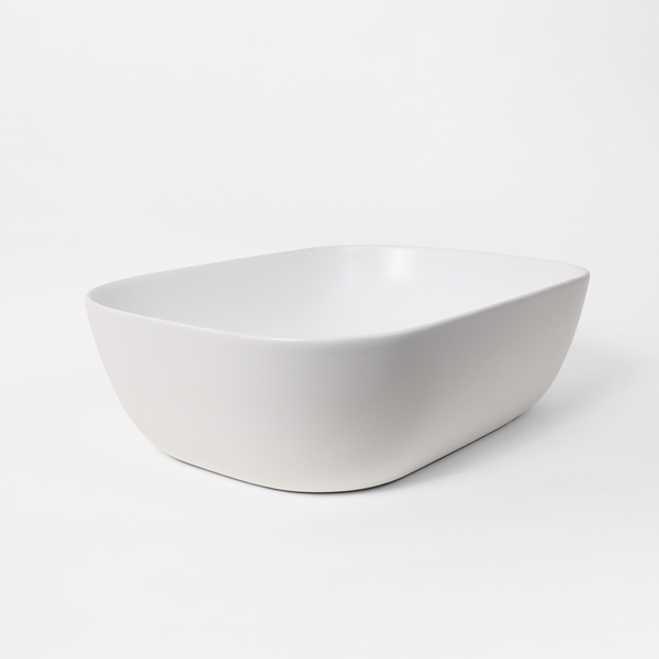 Alma Orina Matte White 455mm Ceramic Basin