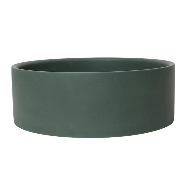 Alma Solara Circle Concrete Basin Forest Green