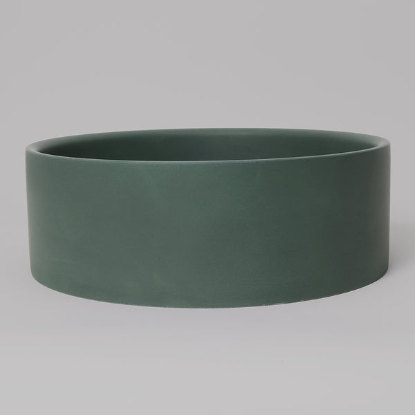 Alma Solara Circle Concrete Basin Forest Green