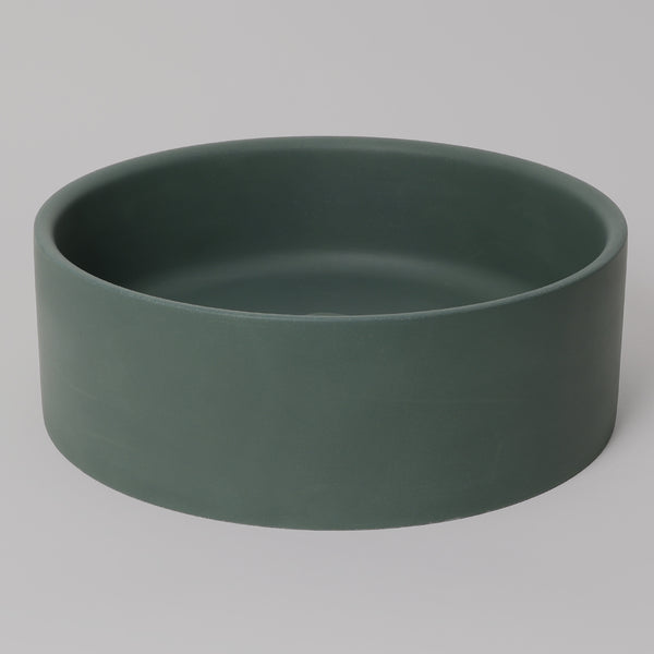 Alma Solara Circle Concrete Basin Forest Green