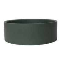 Alma Solara Circle Concrete Basin Forest Green