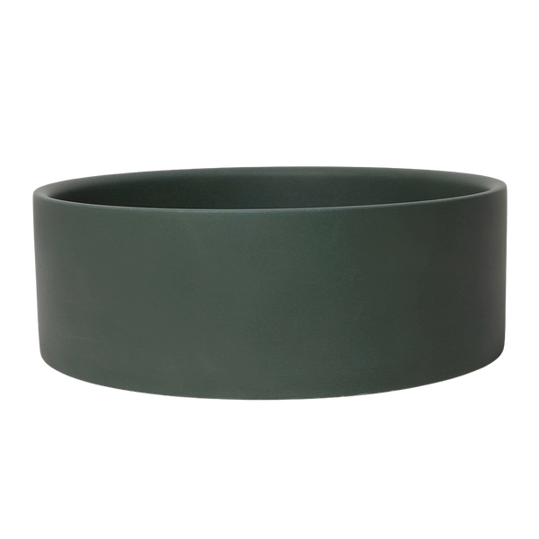 Alma Solara Circle Concrete Basin Forest Green