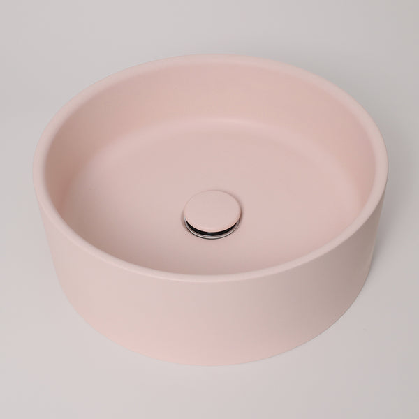 Alma Solara Circle Concrete Basin Champagne Pink