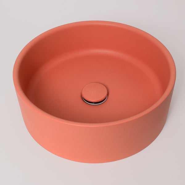 Alma Solara Circle Concrete Basin Terracotta
