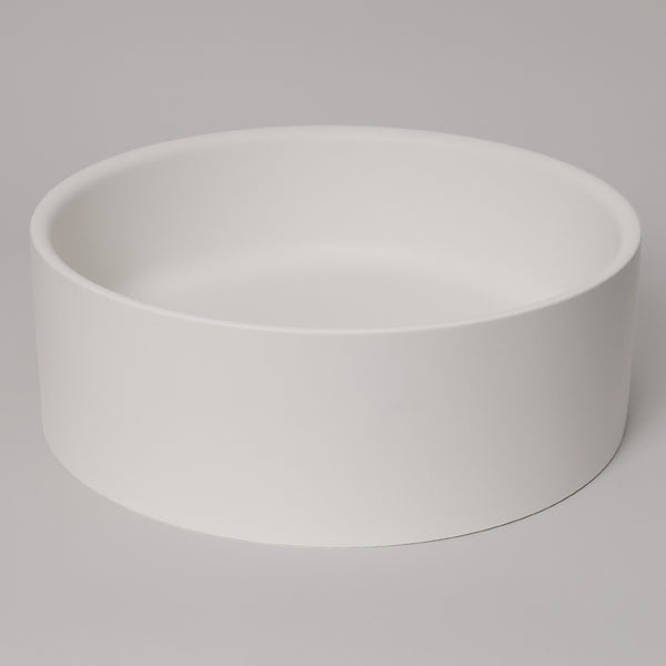 Alma Solara Circle Concrete Basin Sea Salt White