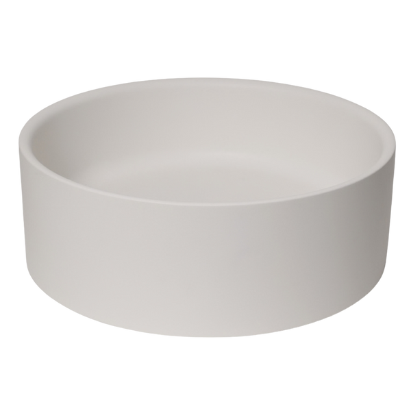 Alma Solara Circle Concrete Basin Sea Salt White