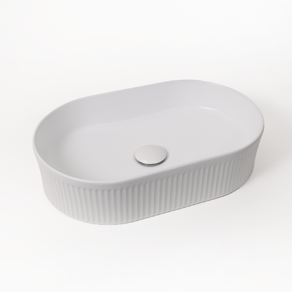 Alma Vela Matte White 500mm Ceramic Basin
