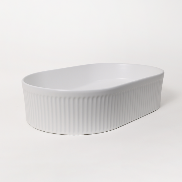 Alma Vela Matte White 500mm Ceramic Basin