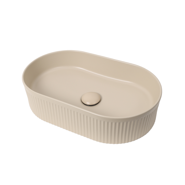 Alma Vela Matte Ecru Sand 500mm Ceramic Basin