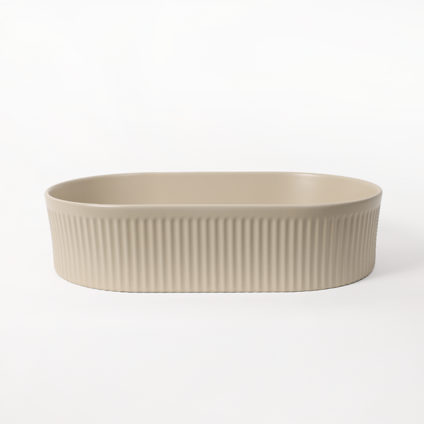 Alma Vela Matte Ecru Sand 500mm Ceramic Basin