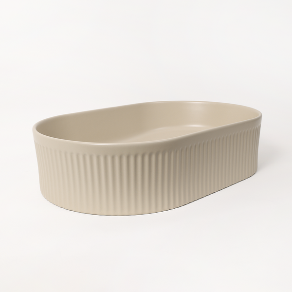 Alma Vela Matte Ecru Sand 500mm Ceramic Basin
