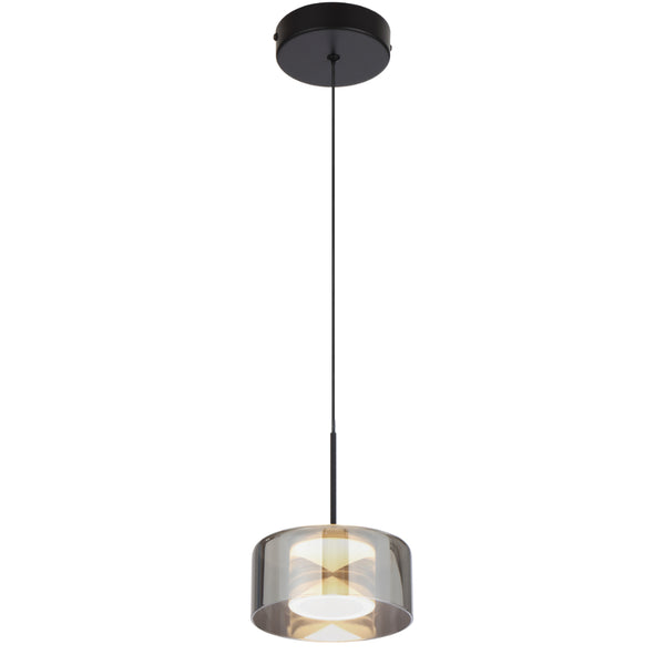 Telbix Cedro 1 Light Pendant Black