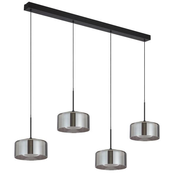 Telbix Cedro 4 Light Pendant Black