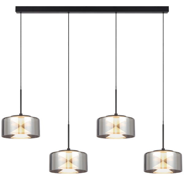 Telbix Cedro 4 Light Pendant Black