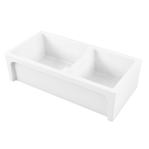 Chambord Charles Bowl And Three Quarter Fireclay White