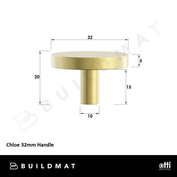 Otti Chloe 32mm Handle Brushed Brass