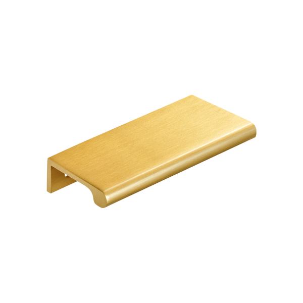 Momo Handles Chelsea Solid Brass Lip Pull 96mm Brushed Satin Brass