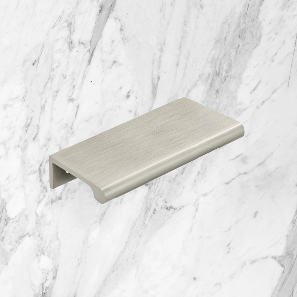 Momo Handles Chelsea Solid Brass Lip Pull 96mm Dull Brushed Nickel