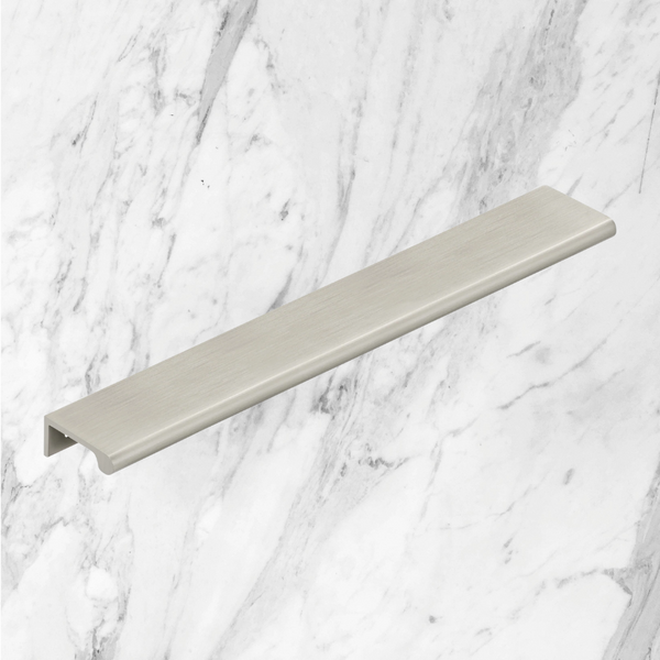 Momo Handles Chelsea Solid Brass Lip Pull 256mm Dull Brushed Nickel