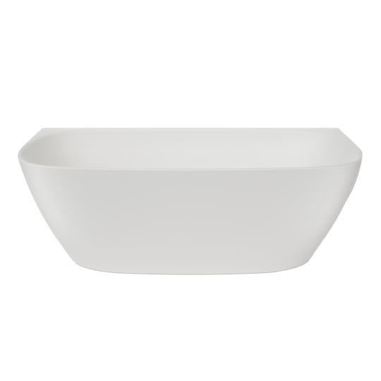 Contura II 1700 Back To Wall Freestanding Bath Matte White