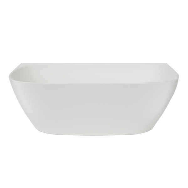 Caroma Contura II 1700 Back To Wall Freestanding Bath Matte White