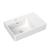 Caroma Square Wall Basin Right Hand Shelf 600mm (1 Tap Hole) White