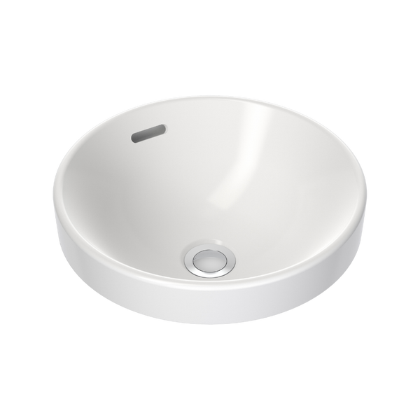 Caroma Round Inset Basin 350mm (No Tap Hole) White