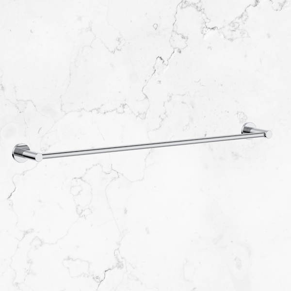 Caroma Round Single Towel Rail 600mm Chrome