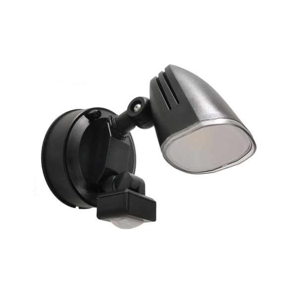 Telbix Clarion Single Exterior Spot Sensor Black