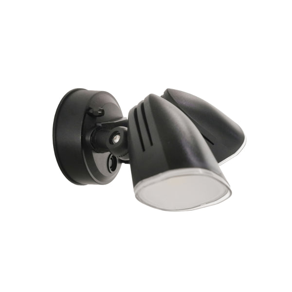 Telbix Clarion Twin Exterior Spot Black
