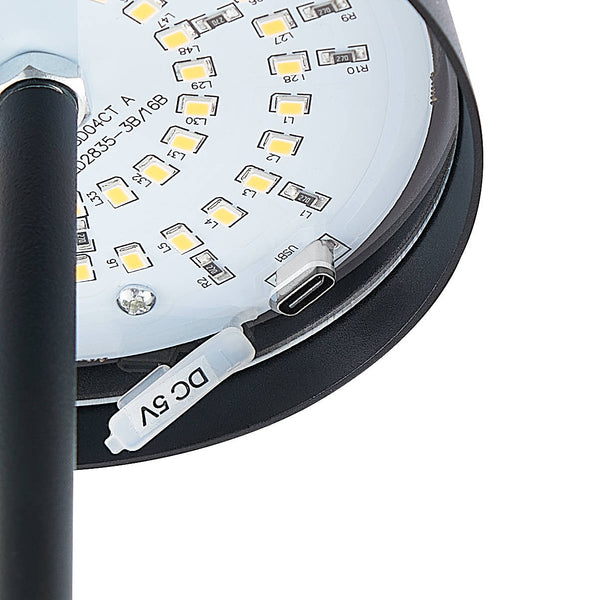 Telbix Clio Rechargeable Table Lamp Black