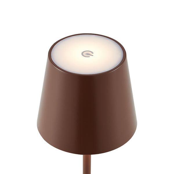 Telbix Clio Rechargeable Table Lamp Brown