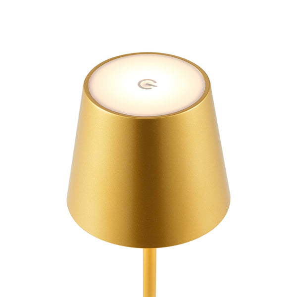 Telbix Clio Rechargeable Table Lamp Gold