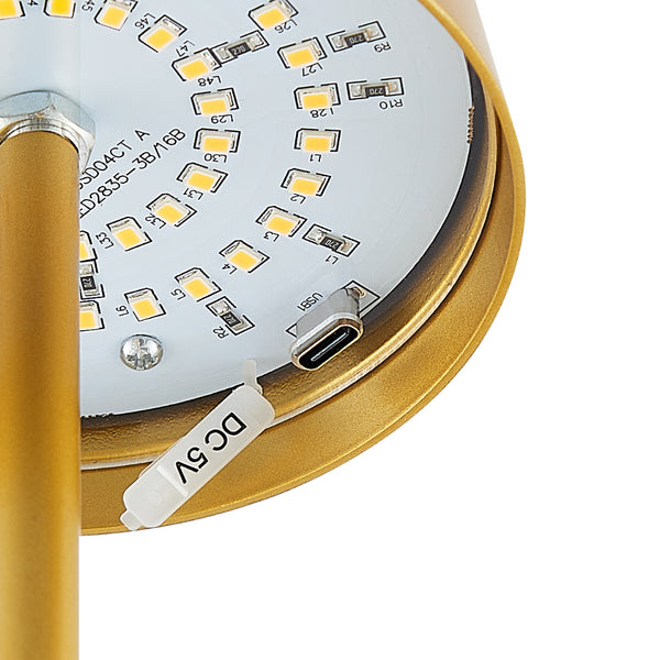 Telbix Clio Rechargeable Table Lamp Gold