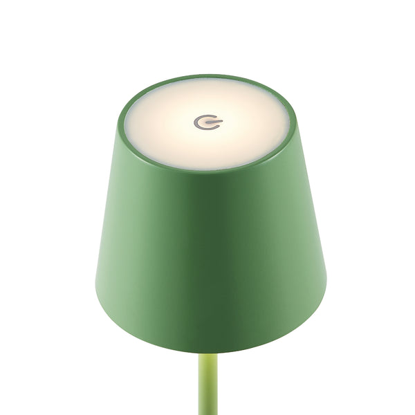 Telbix Clio Rechargeable Table Lamp Green