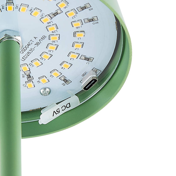 Telbix Clio Rechargeable Table Lamp Green