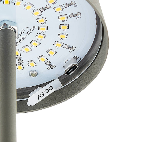 Telbix Clio Rechargeable Table Lamp Grey