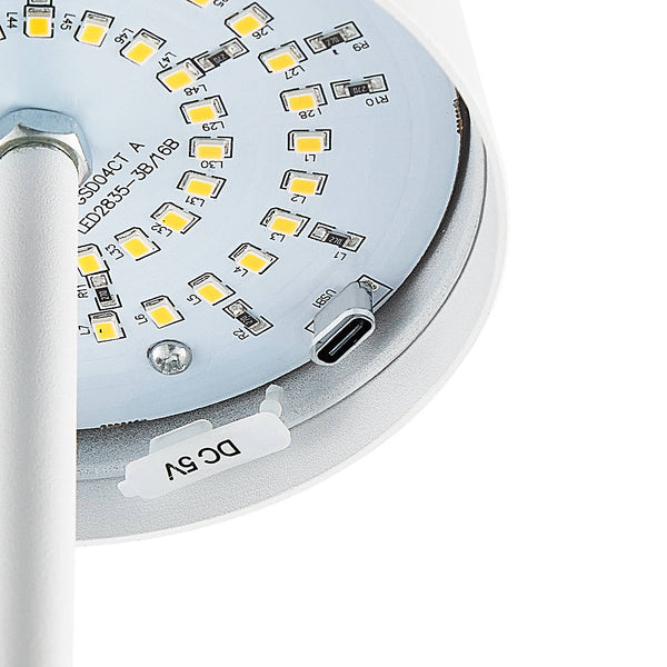 Telbix Clio Rechargeable Table Lamp White