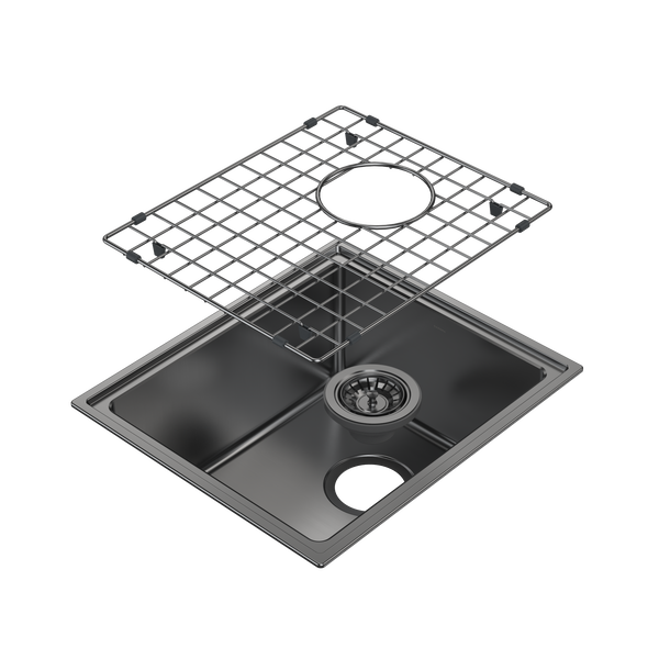 Caroma Urbane II  Single Bowl Sink Gunmetal